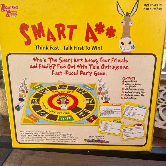 Smart Ass family game Think fast be the first one to answer NWOT - Picture 3 of 7